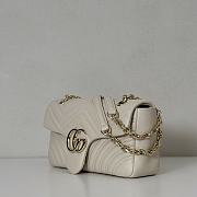 Gucci GG Marmont Shoulder White Bag 26x15x7CM - 3