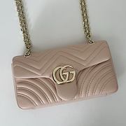 Gucci GG Marmont Shoulder Pink Bag 26x15x7CM - 3