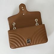 Gucci GG Marmont Shoulder Brown Bag 26x15x7CM - 3