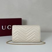 Gucci GG Marmont Wallet on Chain White Bag 20x12x4CM - 6