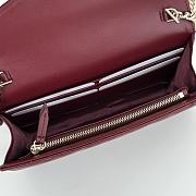 Gucci GG Marmont Wallet on Chain Plum Bag 20x12x4CM - 2