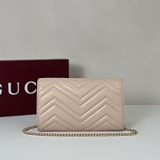 Gucci GG Marmont Wallet on Chain Pink Bag 20x12x4CM - 4