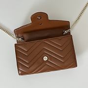 Gucci GG Marmont Wallet on Chain Brown Bag 20x12x4CM - 5