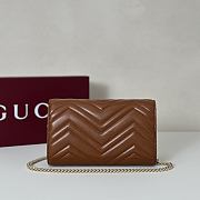 Gucci GG Marmont Wallet on Chain Brown Bag 20x12x4CM - 3