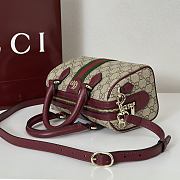 Gucci Ophidia Boston Bag in Beige 21x13x11CM - 6