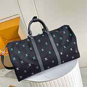 LV Keepall Shoulder Bag 50 Blue Size 50x29x23cm - 3