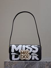 Miss Dior Flap Black Bag Size 22x11x6CM - 4
