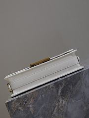 Miss Dior Flap White Bag Size 22x11x6CM - 3