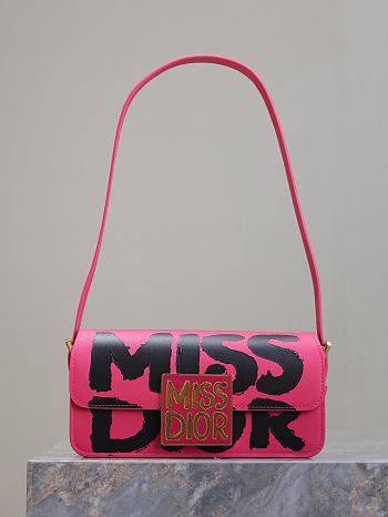 Miss Dior Flap Pink Bag Size 22x11x6CM