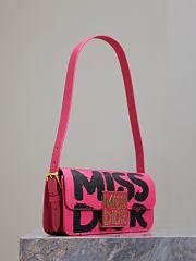 Miss Dior Flap Pink Bag Size 22x11x6CM - 6