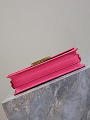 Miss Dior Flap Pink Bag Size 22x11x6CM - 5