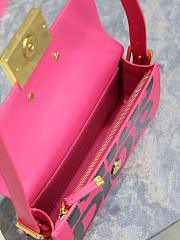Miss Dior Flap Pink Bag Size 22x11x6CM - 4