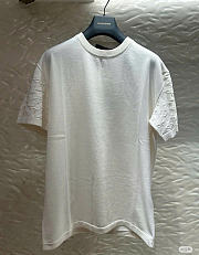 LV Short-Sleeved Cotton Crewneck Blanc - 2