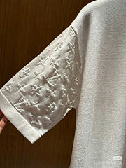 LV Short-Sleeved Cotton Crewneck Blanc - 6