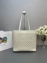 Prada Panier Leather White Bag Size 32x29CM - 3