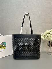 Prada Panier Leather Black Bag Size 32x29CM - 6