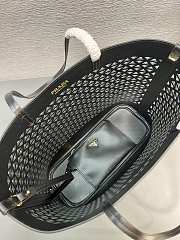 Prada Panier Leather Black Bag Size 32x29CM - 4