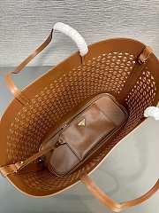 Prada Panier Leather Brown Bag Size 32x29CM - 5