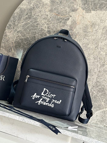 Dior And Hylton Nel Bifold Navy Blue Backpack 32x43x19cm