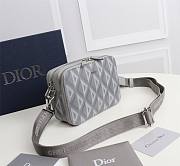 Dior Coated Bag Canvas Gray Size 17x12x5cm - 6