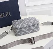 Dior Coated Bag Canvas Gray Size 17x12x5cm - 2