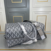 Dior Ingot Travel 50 Bag Canvas Gray Size 50x25x21cm - 3