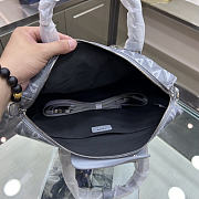 Dior Briefcase CD Bag Canvas Gray Size 35x27x6cm - 4