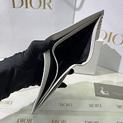 Dior Vertical Bifold Wallet Canvas Gray - 6