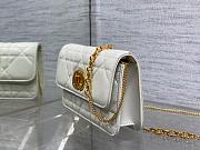 Dior Miss Caro Pouch Chain White Size 19x11x14CM - 5