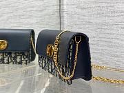 Dior Miss Caro Pouch Chain Blue Navy Size 19x11x14CM - 5