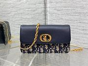 Dior Miss Caro Pouch Chain Blue Navy Size 19x11x14CM - 2