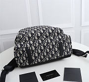 Dior Rider Backpack Black Patterns Oblique Size 29x40x13cm - 2