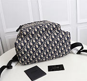 Dior Backpack Blue Dior ObliqueTechnical Jacquard Size 30x42x14cm - 6