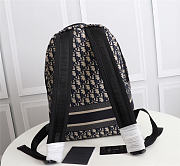Dior Backpack Blue Dior ObliqueTechnical Jacquard Size 30x42x14cm - 5