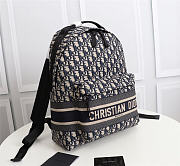 Dior Backpack Blue Dior ObliqueTechnical Jacquard Size 30x42x14cm - 2