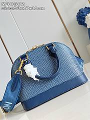 LV Alma BB Denim Blue Size 23x17x11CM - 4