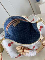 LV Speedy Soft 30 x TM Bag White Cherry Size 30x21x17CM - 6