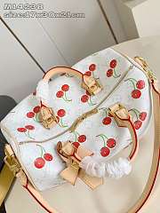 LV Speedy Soft 30 x TM Bag White Cherry Size 30x21x17CM - 5