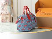 LV Speedy Soft 30 Takashi Murakami Red Size 30x17x21CM - 6