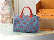 LV Speedy Soft 30 Takashi Murakami Red Size 30x17x21CM - 5
