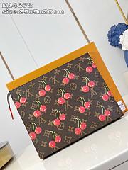 LV Toiletry Pouch x TM Brown Bag Size 25x5x20CM - 4