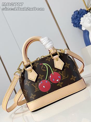 LV Nano Alma x TM Brown Bag Size 18x12x8CM