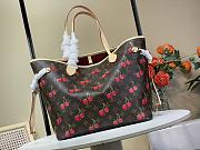 LV Murakami Neverfull Cherry Brown Size 28x14x31CM - 5