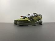 Louis Vuitton Trainer Sports Green Shoes - 3