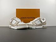 Louis Vuitton Trainer Sports Beige White Shoes - 5
