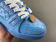 Louis Vuitton Trainer Sports Blue Shoes - 5