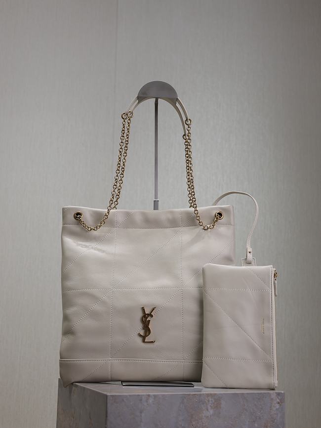 YSL Pochon White 781666 Size 38x33x2cm - 1