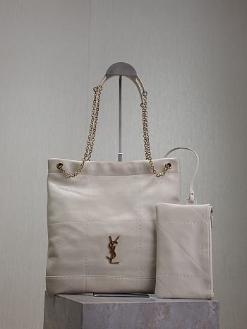 YSL Pochon White 781666 Size 38x33x2cm