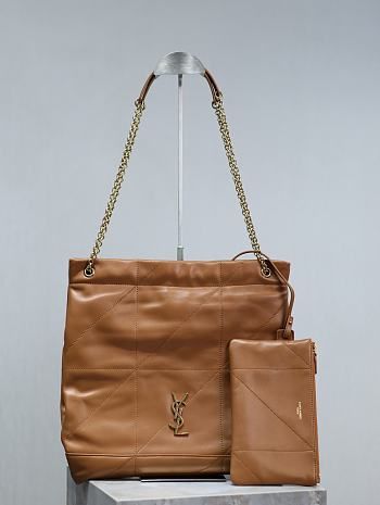 YSL Pochon Brown 781666 Size 38x33x2cm