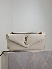 Saint Laurent YSL Calypso In White Size 27x13CM - 5